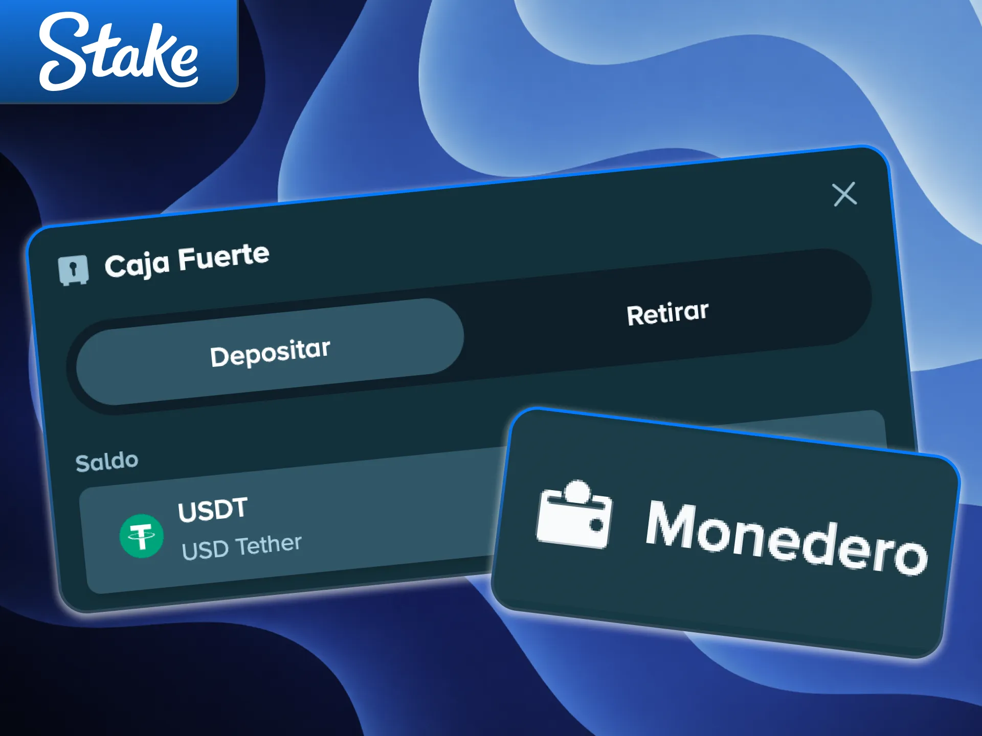 Inici&aacute; el proceso con la configuraci&oacute;n de la billetera de destino en Stake.