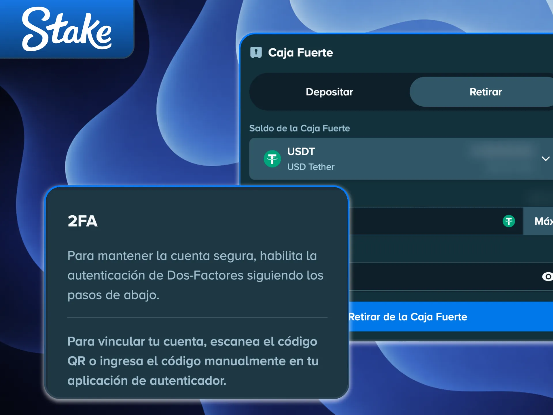 Finaliz&aacute; el proceso con la validaci&oacute;n del retiro en Stake de forma segura.